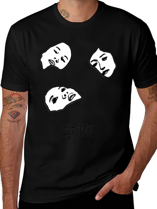 Abstract Face Graphic Tee