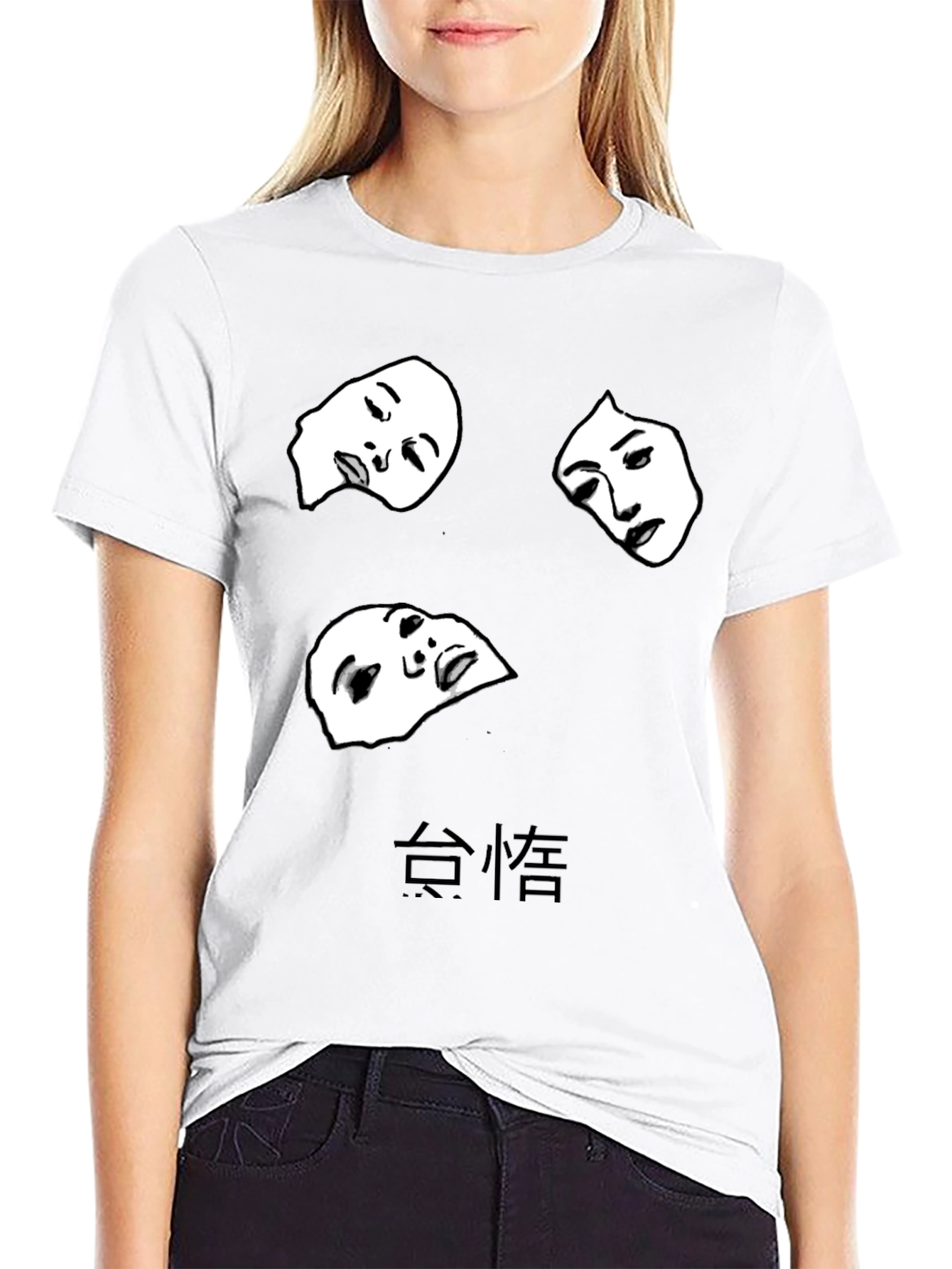 Abstract Face Graphic Tee