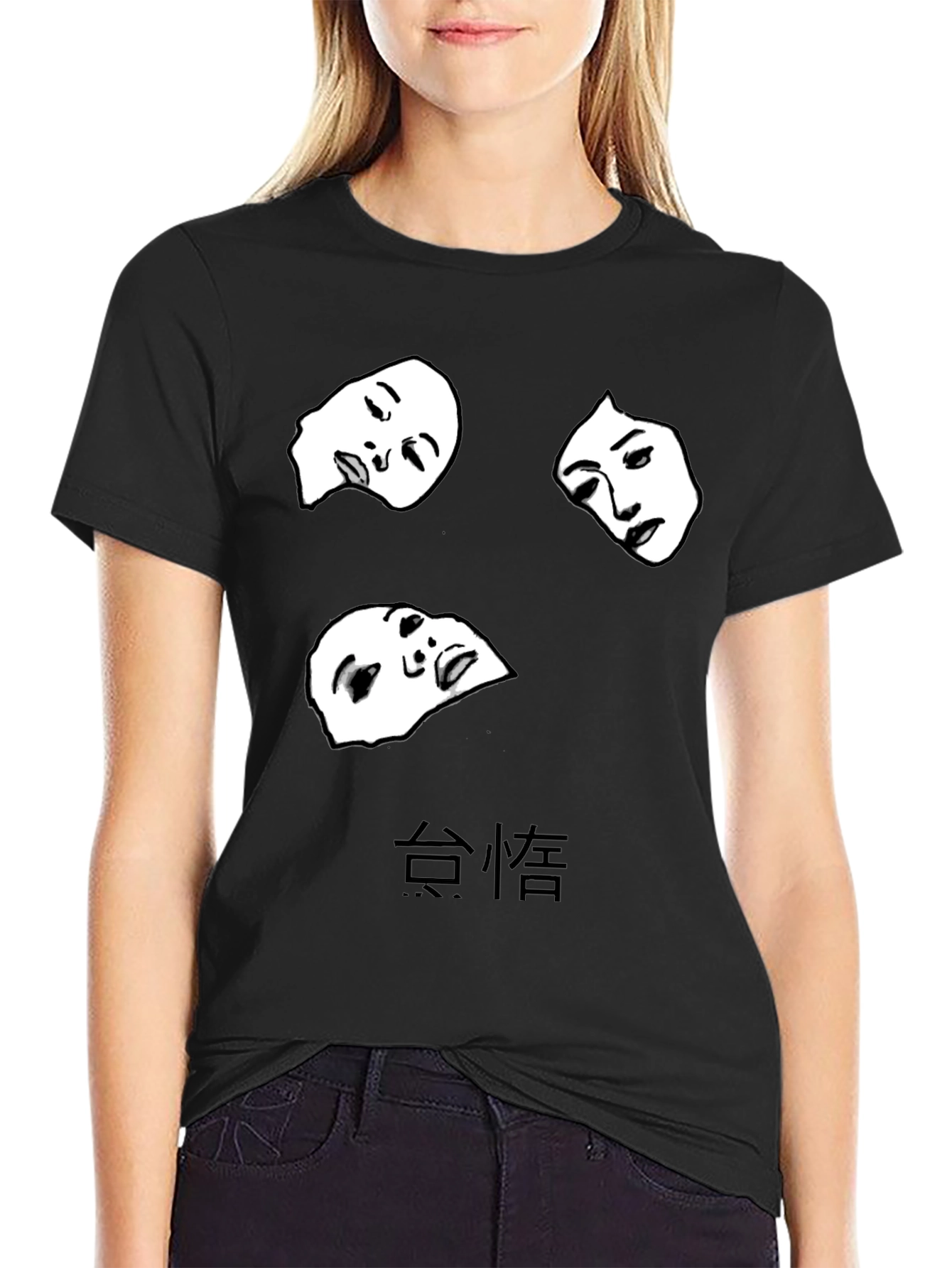 Abstract Face Graphic Tee