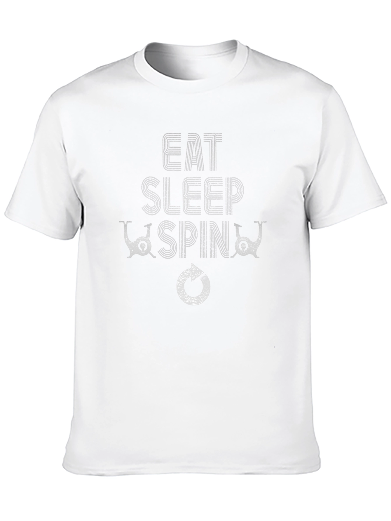 Eat Sleep Spin Black T-Shirt