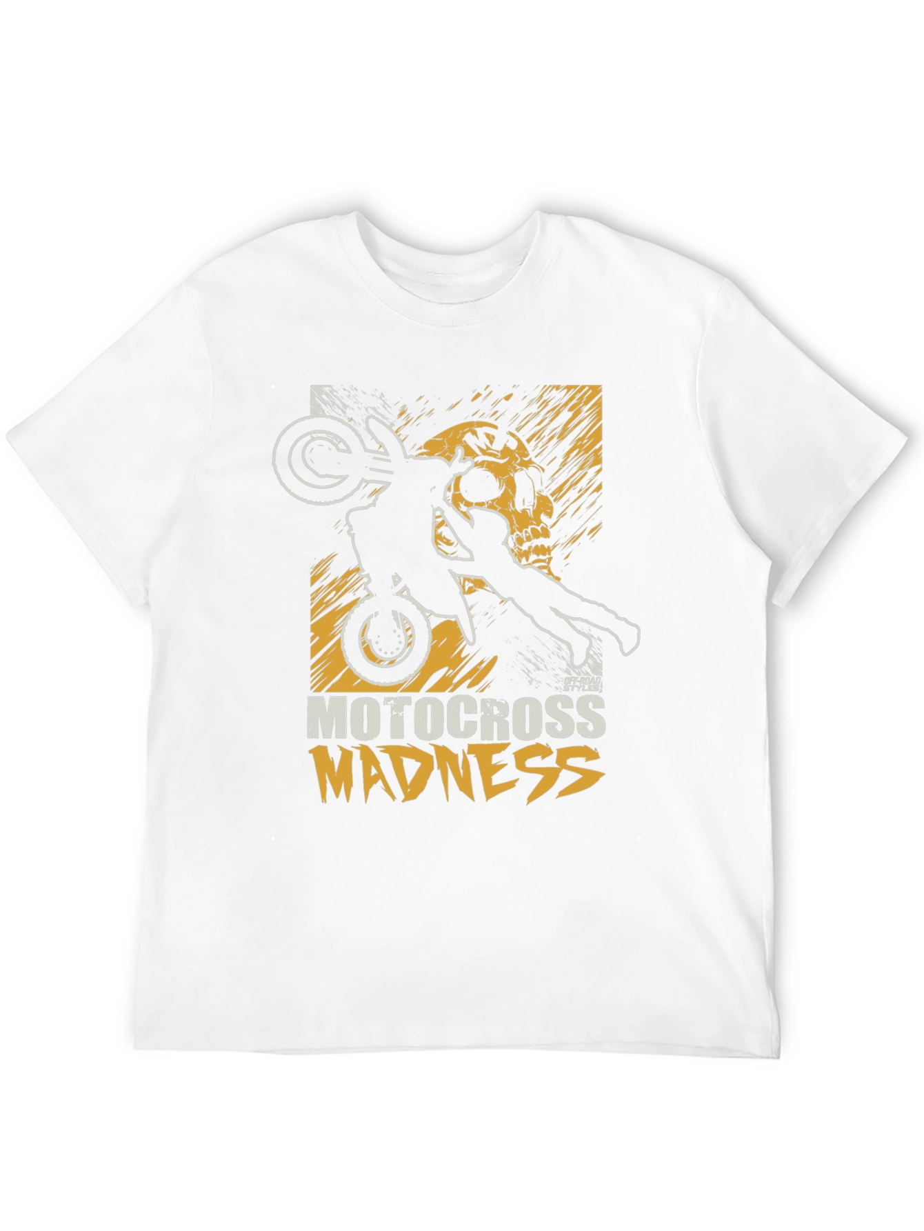Motocross Madness Graphic Tee - Black Cotton Blend