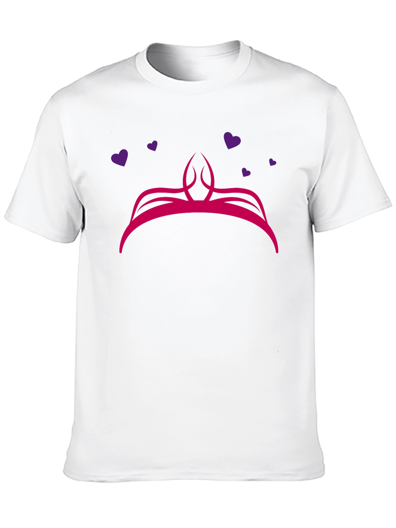 Princess Crown Graphic Black T-Shirt