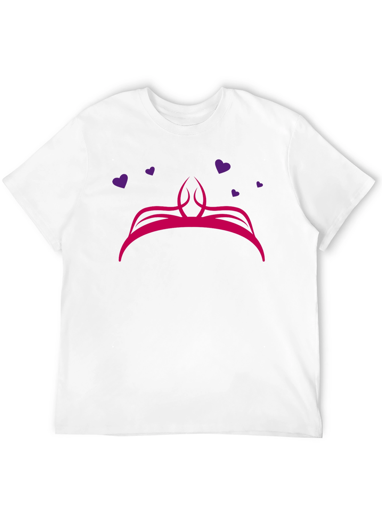 Princess Crown Graphic Black T-Shirt