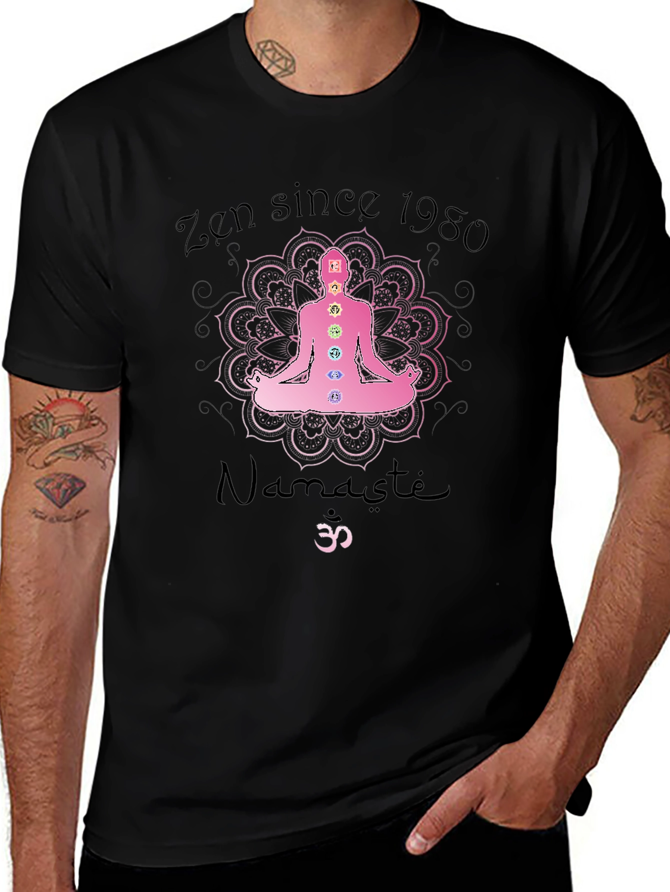 Zen Since 1980 T-Shirt - Meditating Design