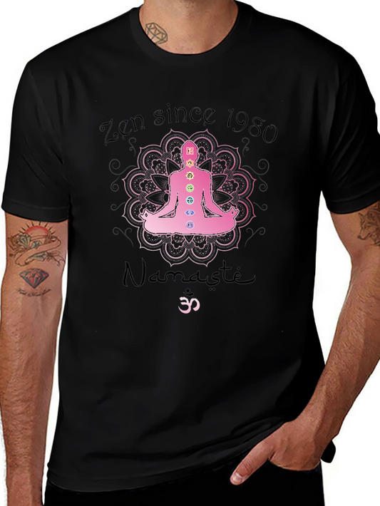 Zen Since 1980 T-Shirt - Meditating Design