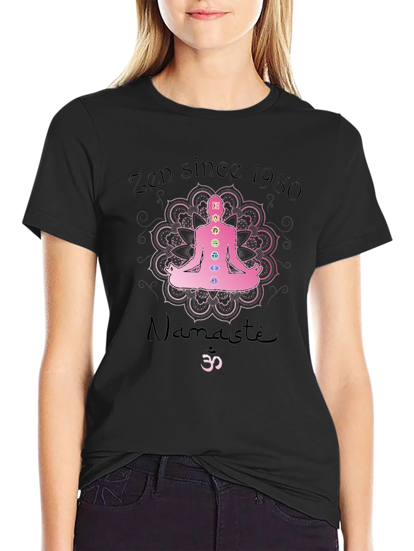 Zen Since 1980 T-Shirt - Meditating Design