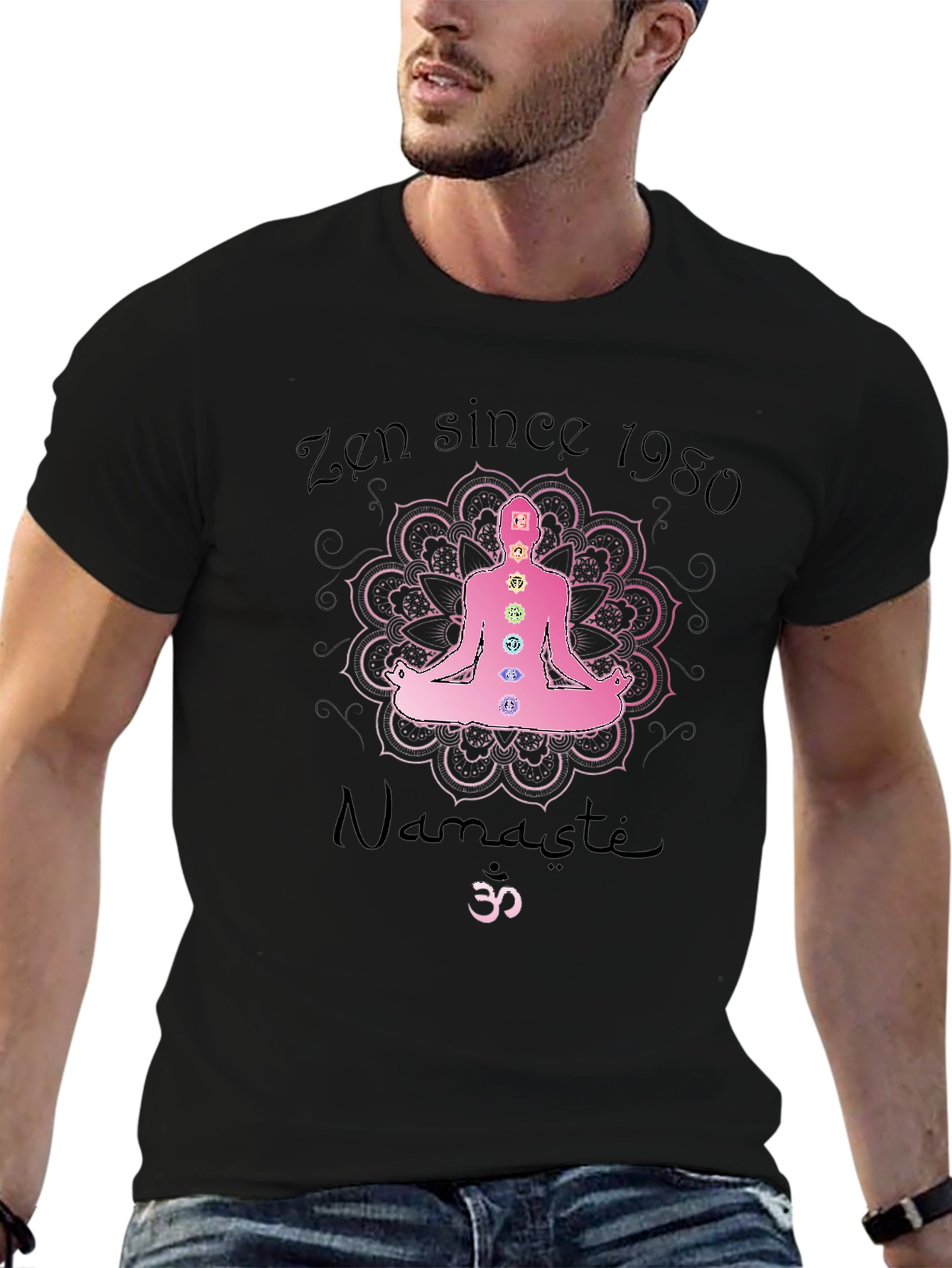Zen Since 1980 T-Shirt - Meditating Design