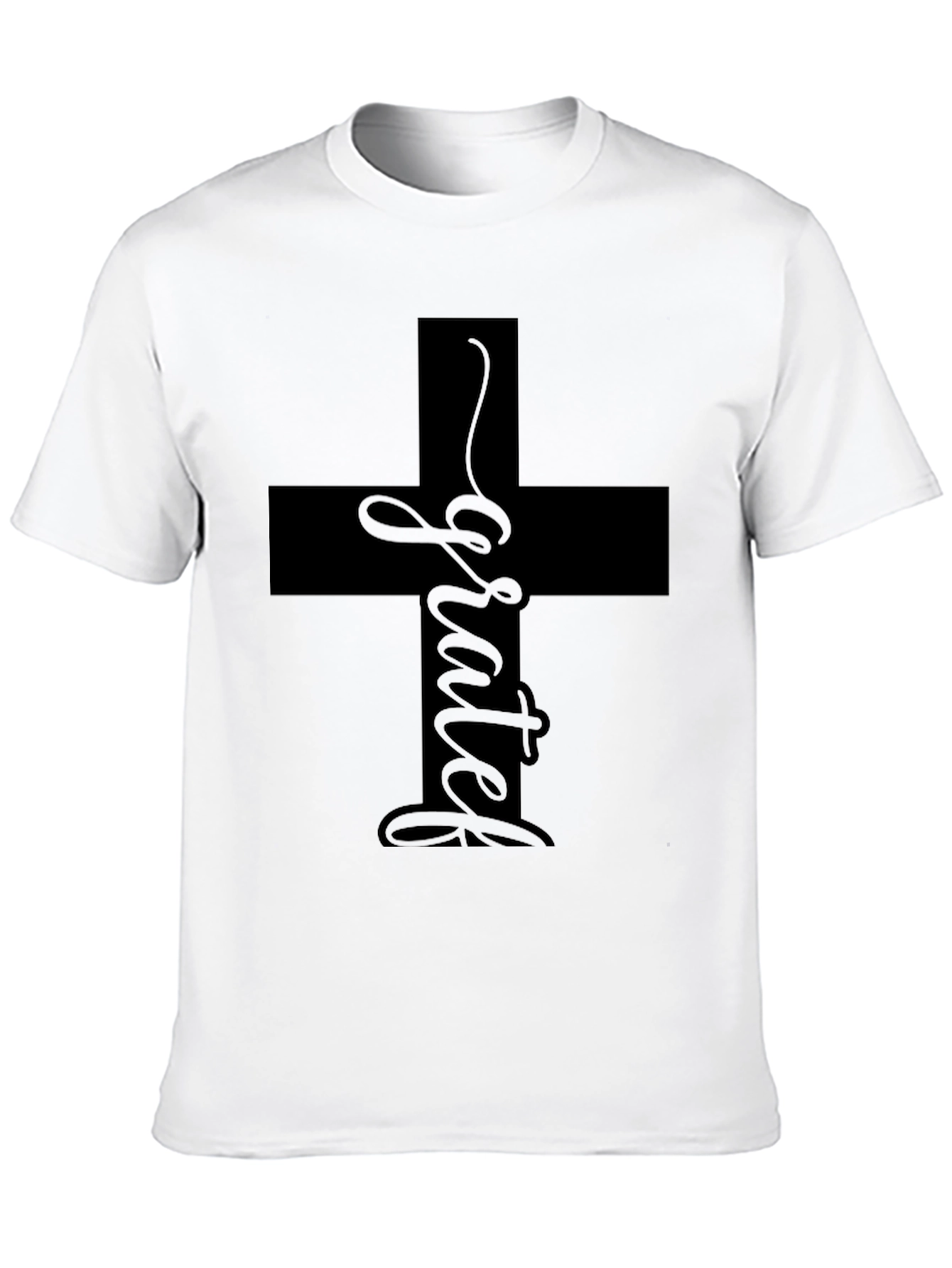 Grateful Cross Graphic T-Shirt - Unisex Casual Tee