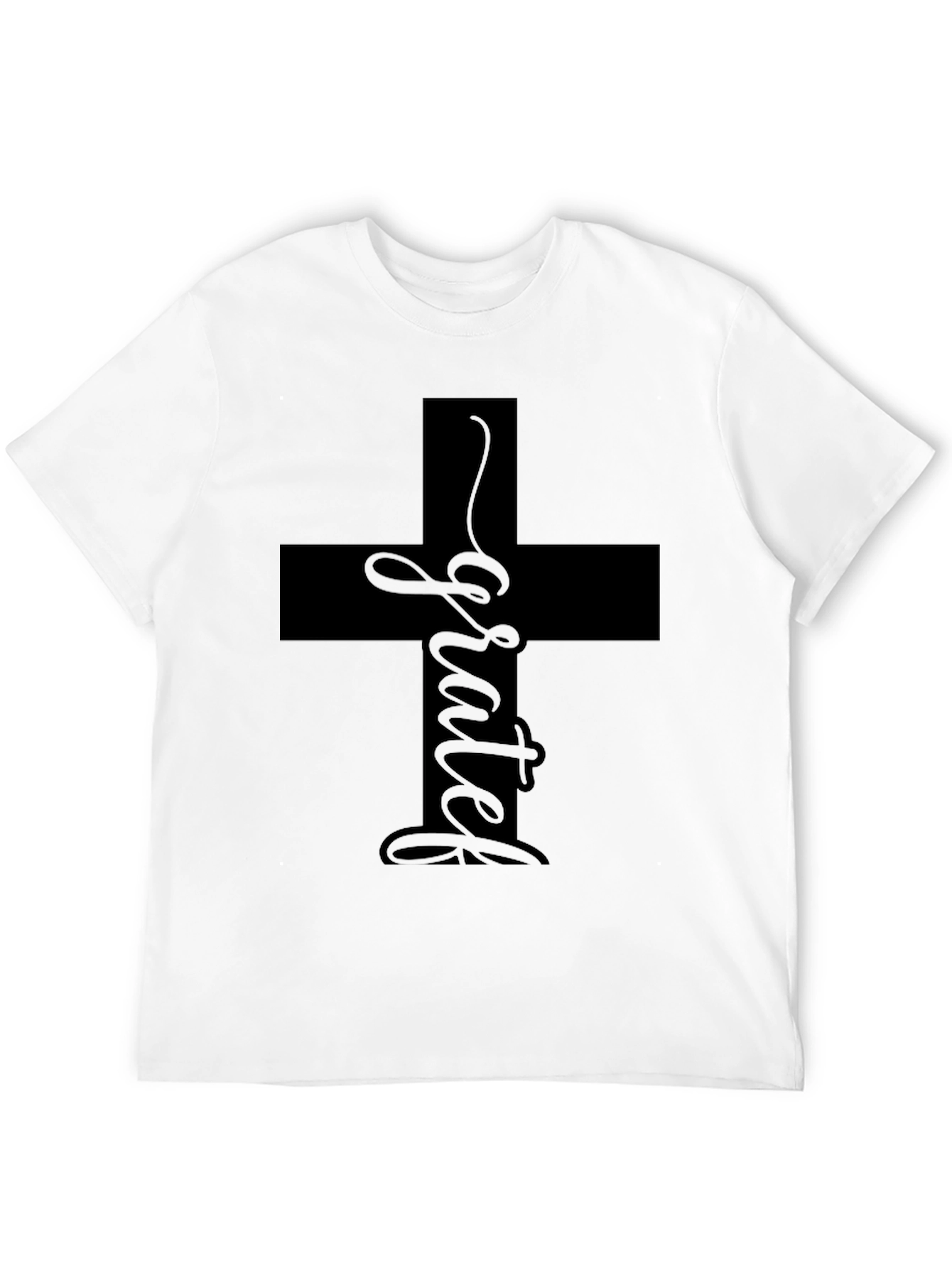 Grateful Cross Graphic T-Shirt - Unisex Casual Tee