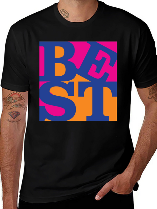 BEST Graphic Print Tee - Bold & Colorful Design