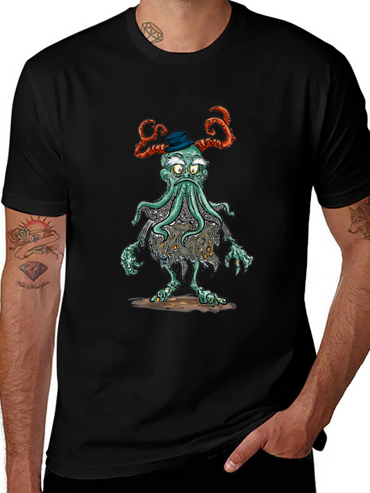 Cthulhu Gentleman Graphic T-Shirt - Unique Horror Tee