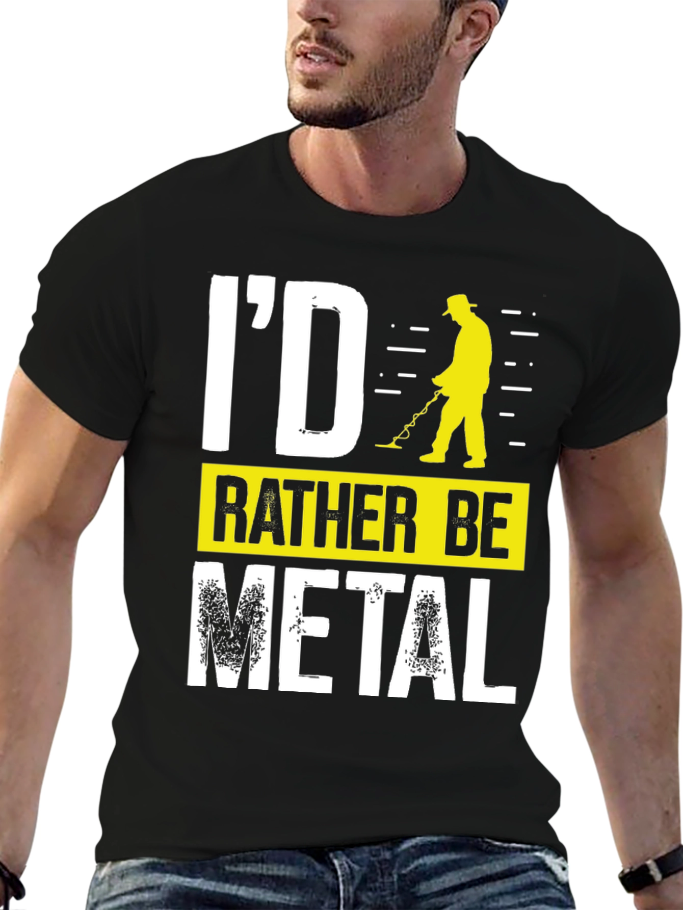 Id Rather Be Metal Detecting Graphic T-Shirt