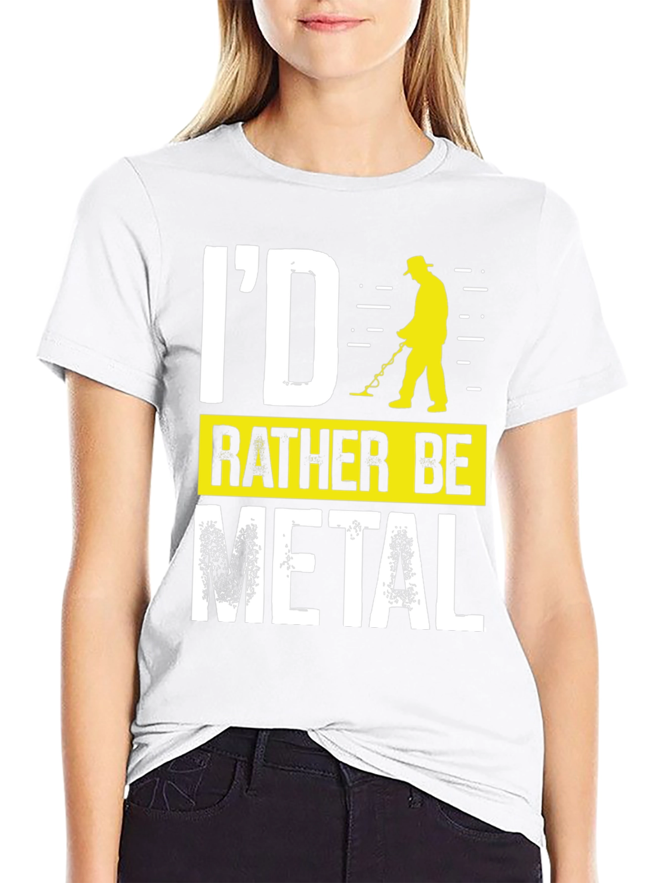 Id Rather Be Metal Detecting Graphic T-Shirt
