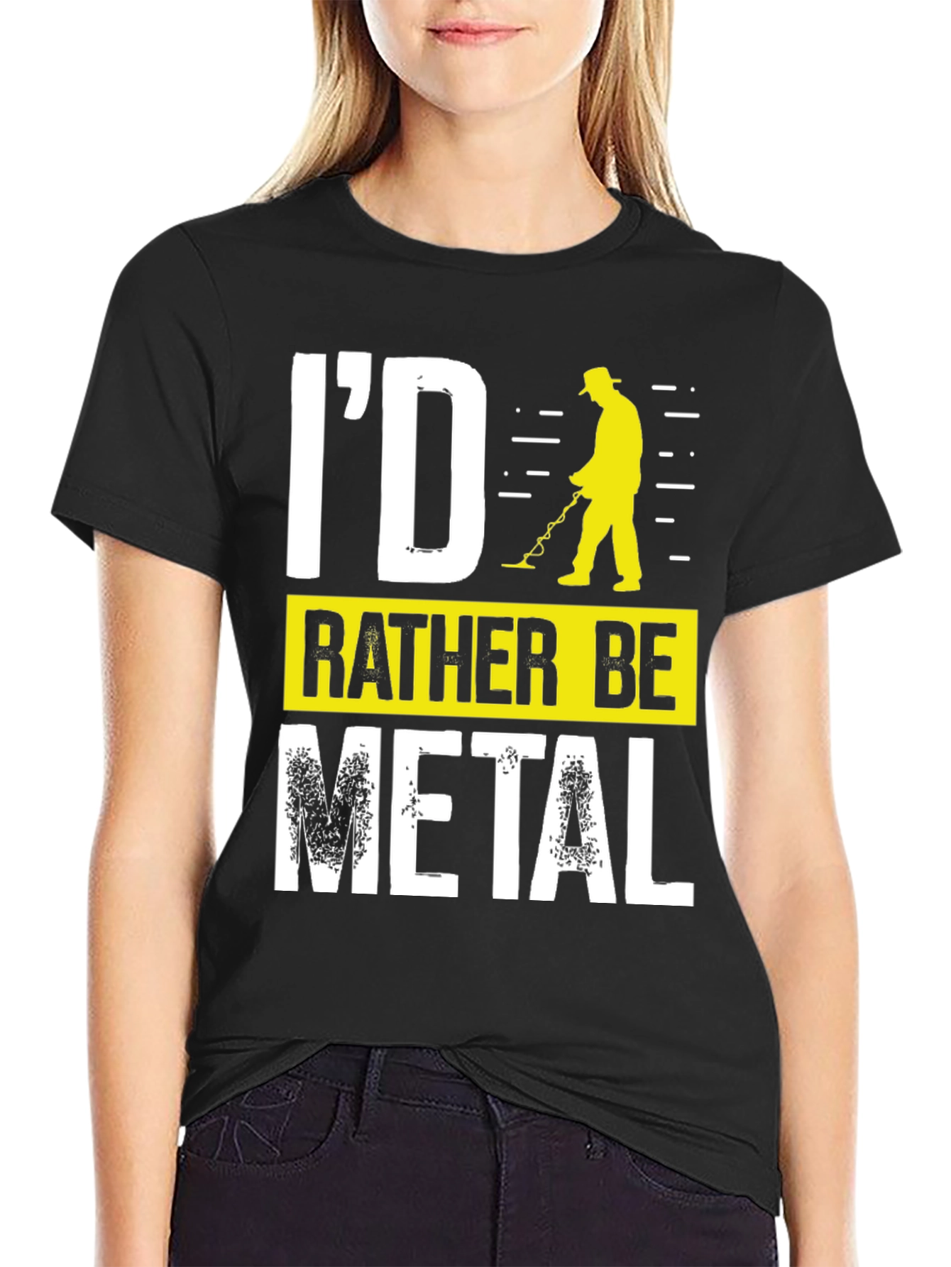 Id Rather Be Metal Detecting Graphic T-Shirt