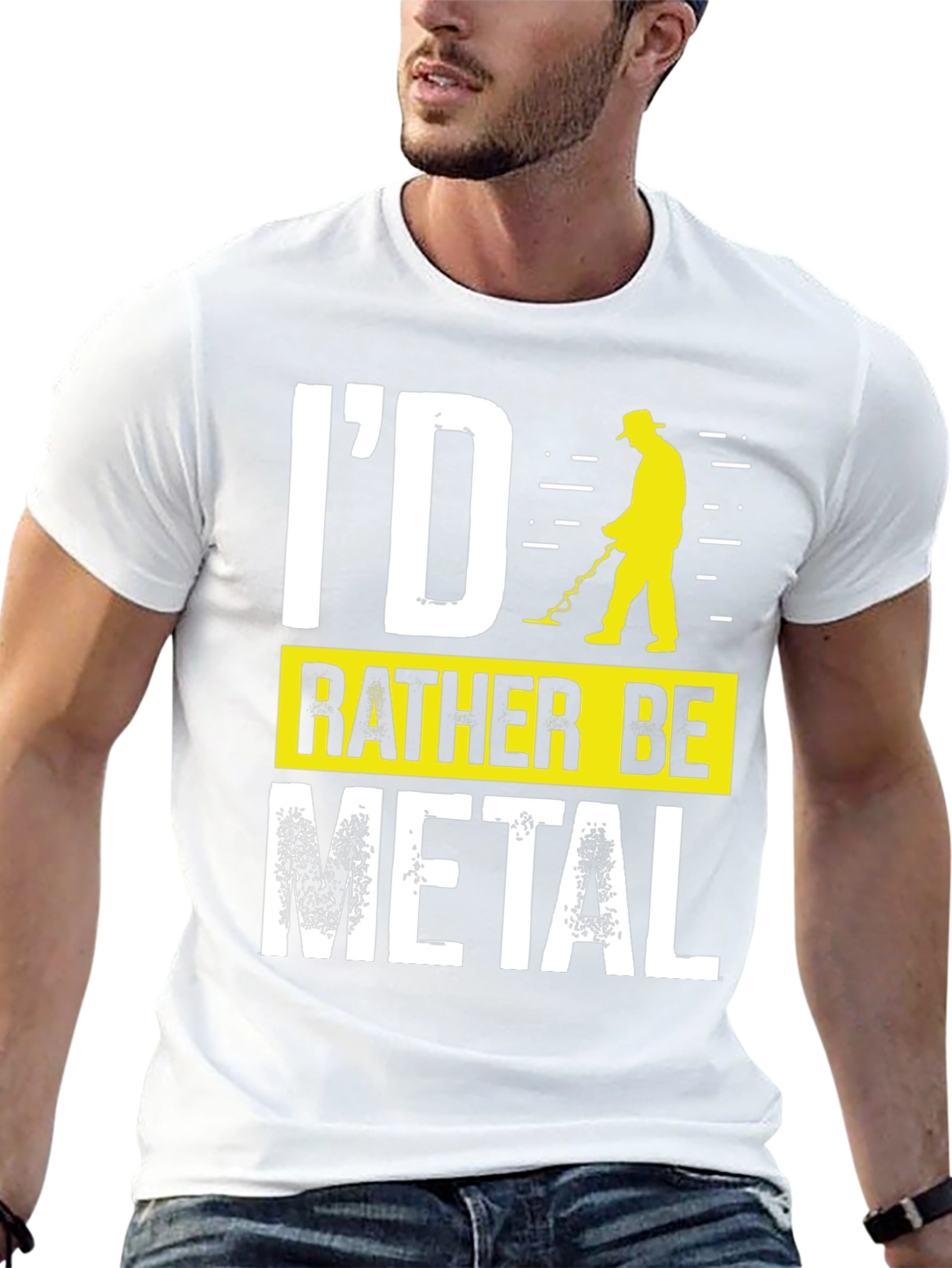 Id Rather Be Metal Detecting Graphic T-Shirt
