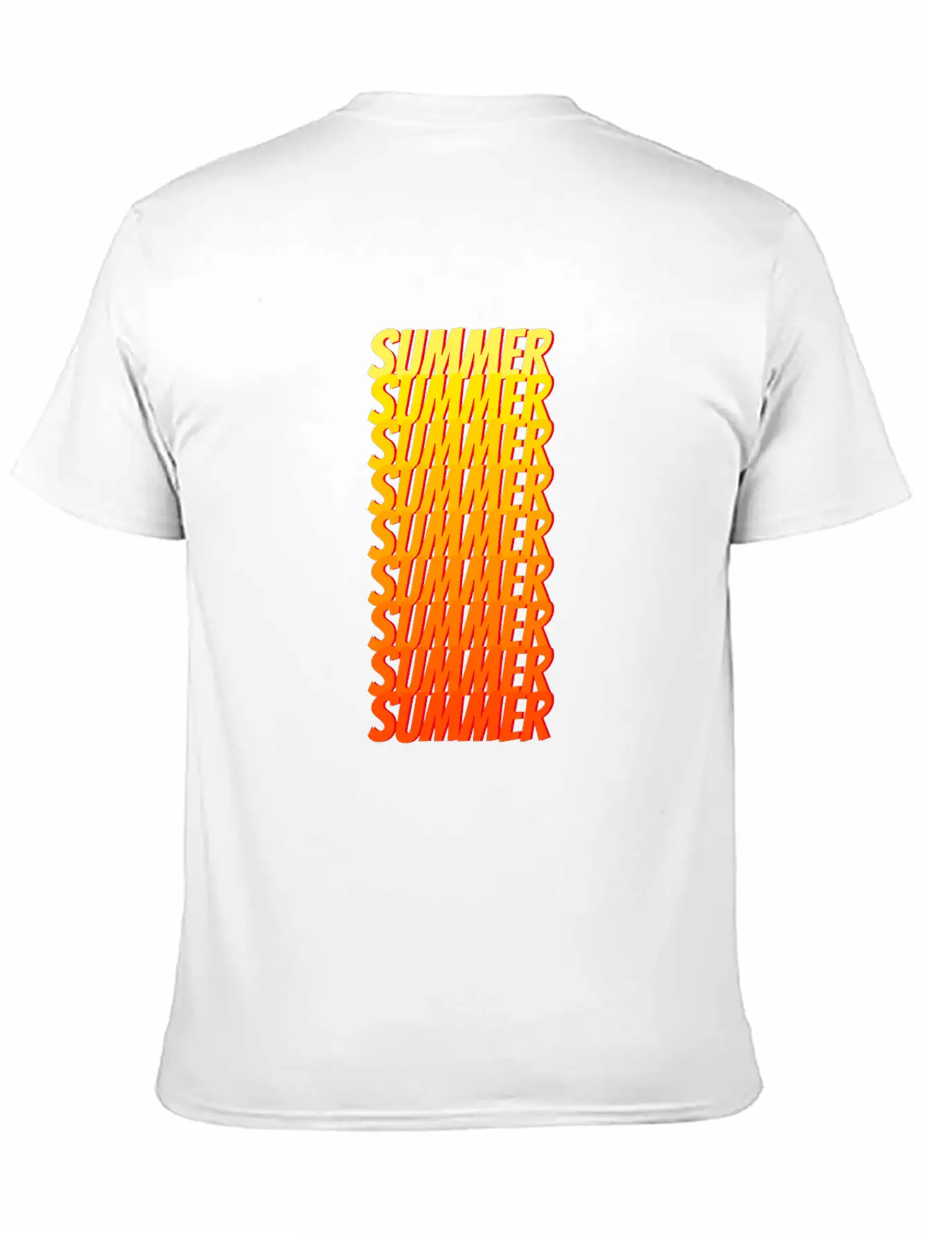Ombre Summer Text Unisex Casual T-Shirt – Clean Design For Daily Comfort