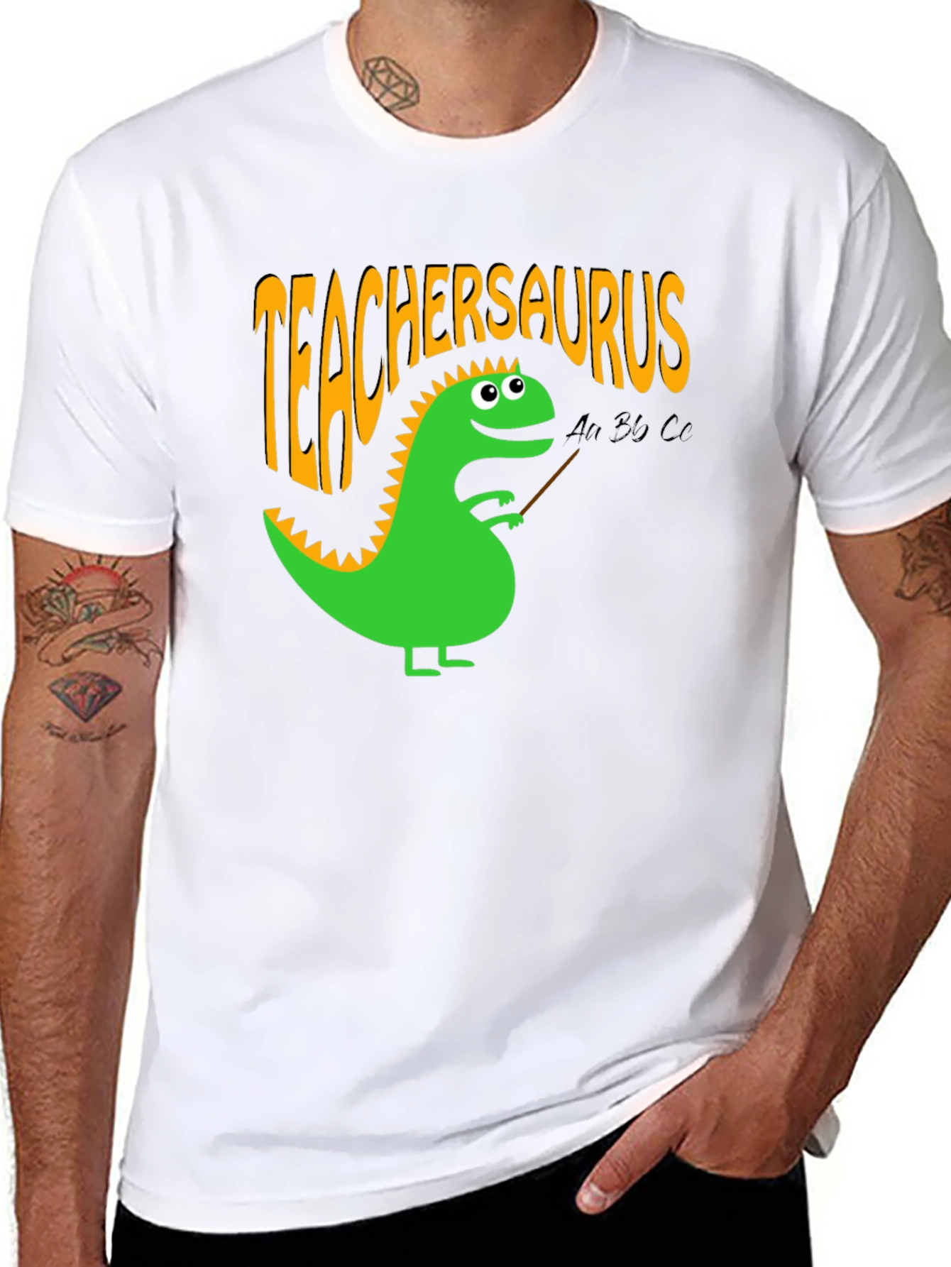 TeacherSaurus T-Shirt Funny Teacher Dinosaur Tee