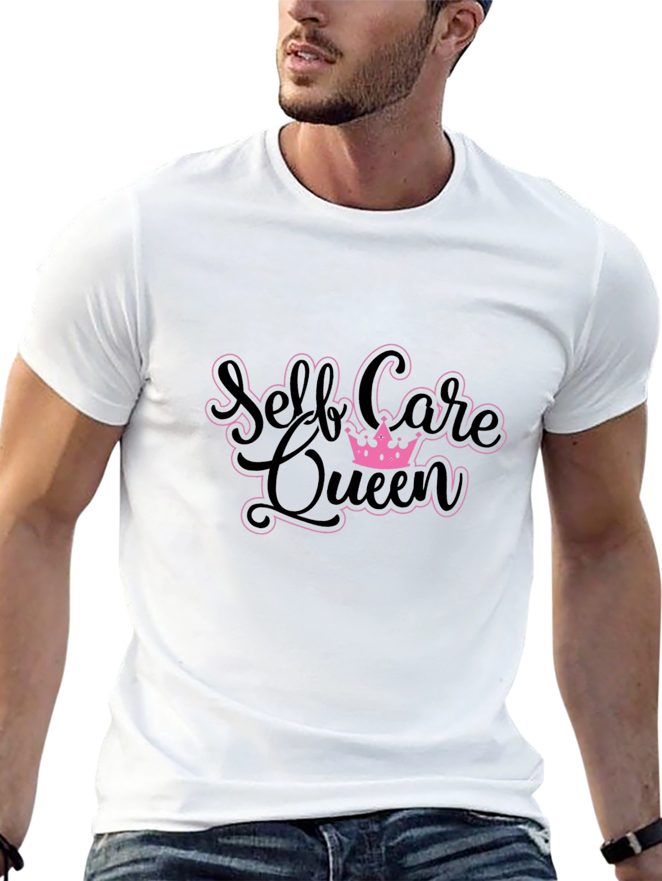 Self Care Queen T-Shirt - Black Cotton Tee