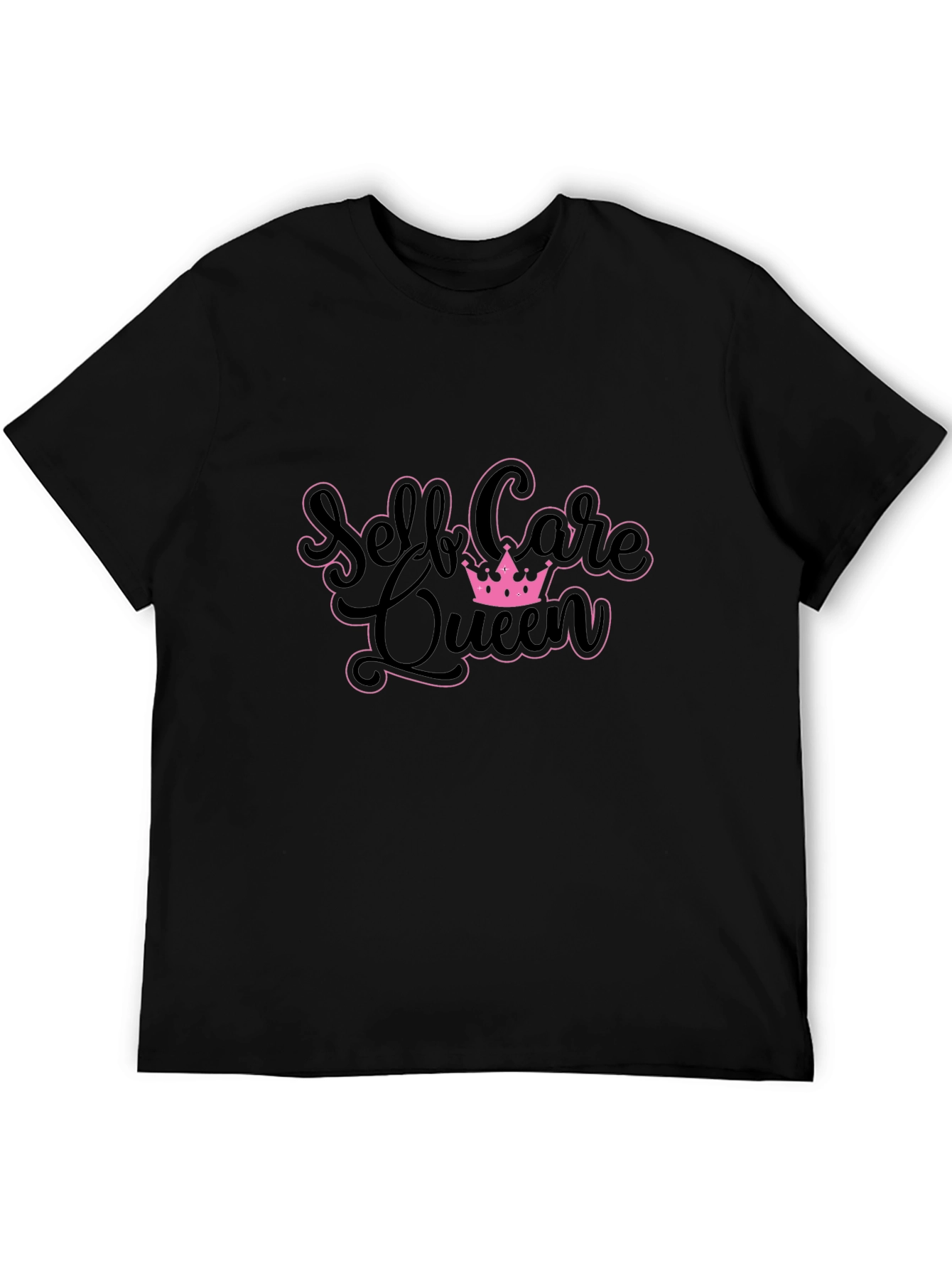 Self Care Queen T-Shirt - Black Cotton Tee
