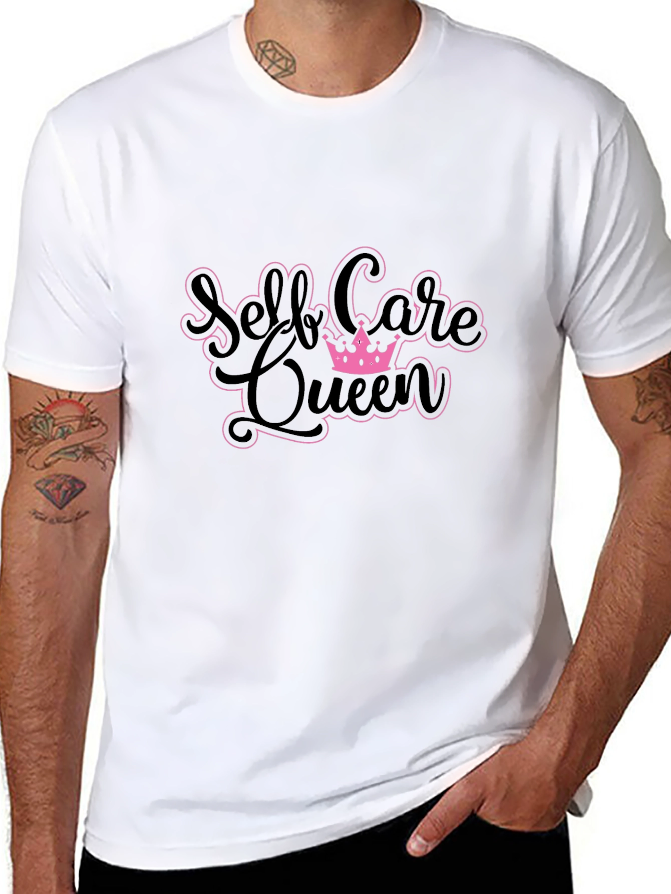 Self Care Queen T-Shirt - Black Cotton Tee
