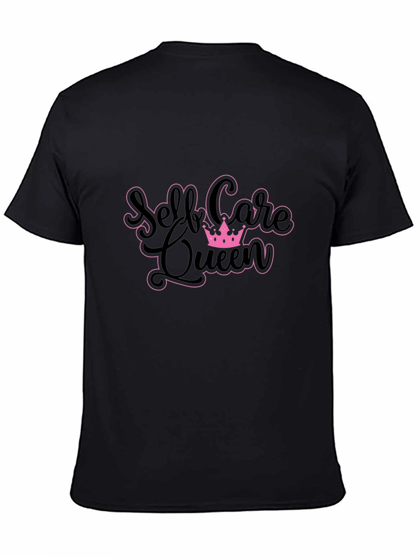 Self Care Queen T-Shirt - Black Cotton Tee