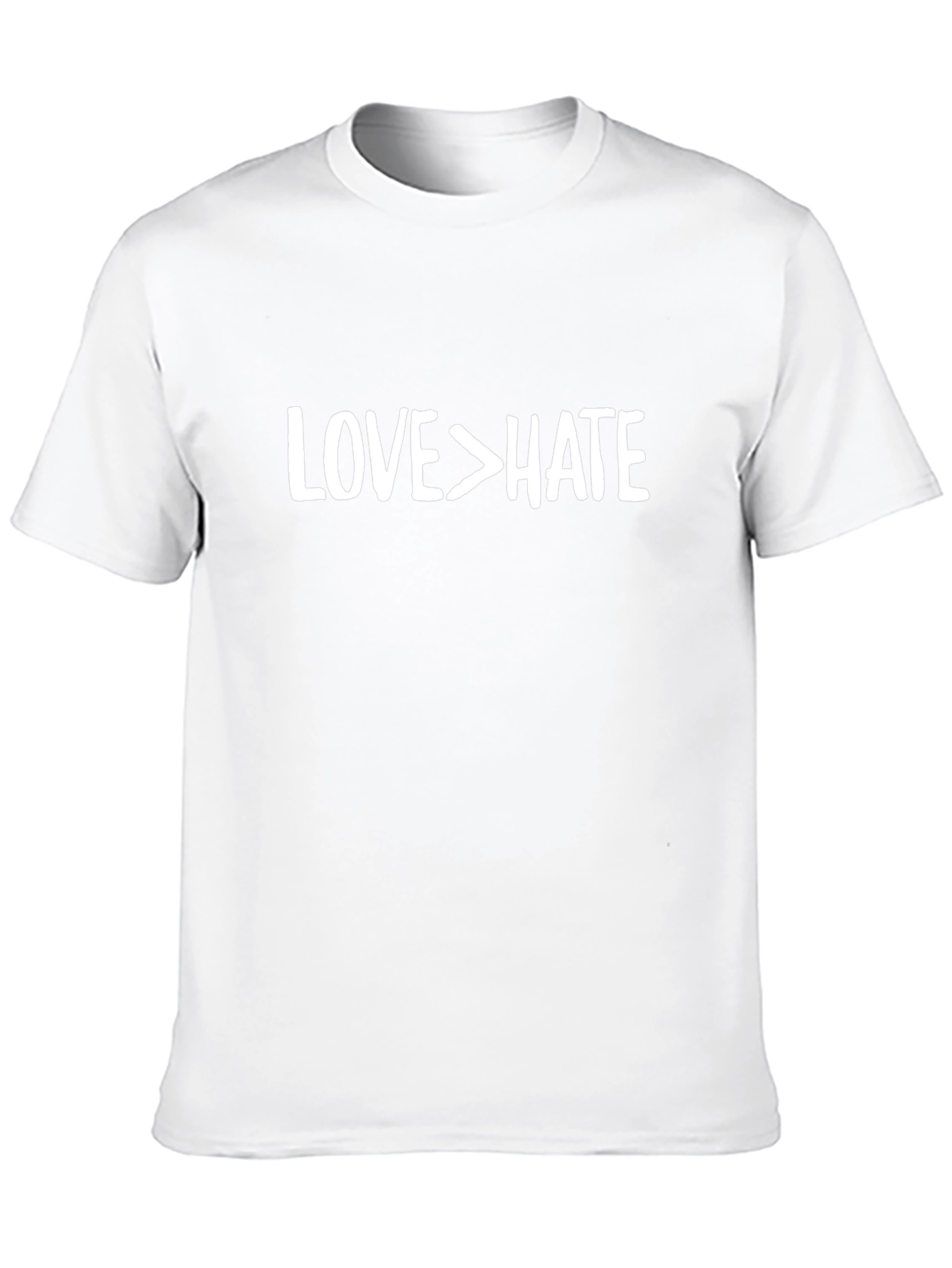 Love Over Hate Graphic T-Shirt - Soft Cotton Blend