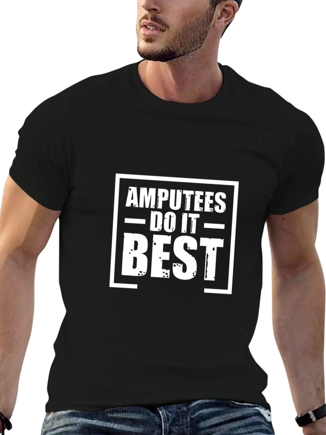 Amputees Do It Best Black T-Shirt