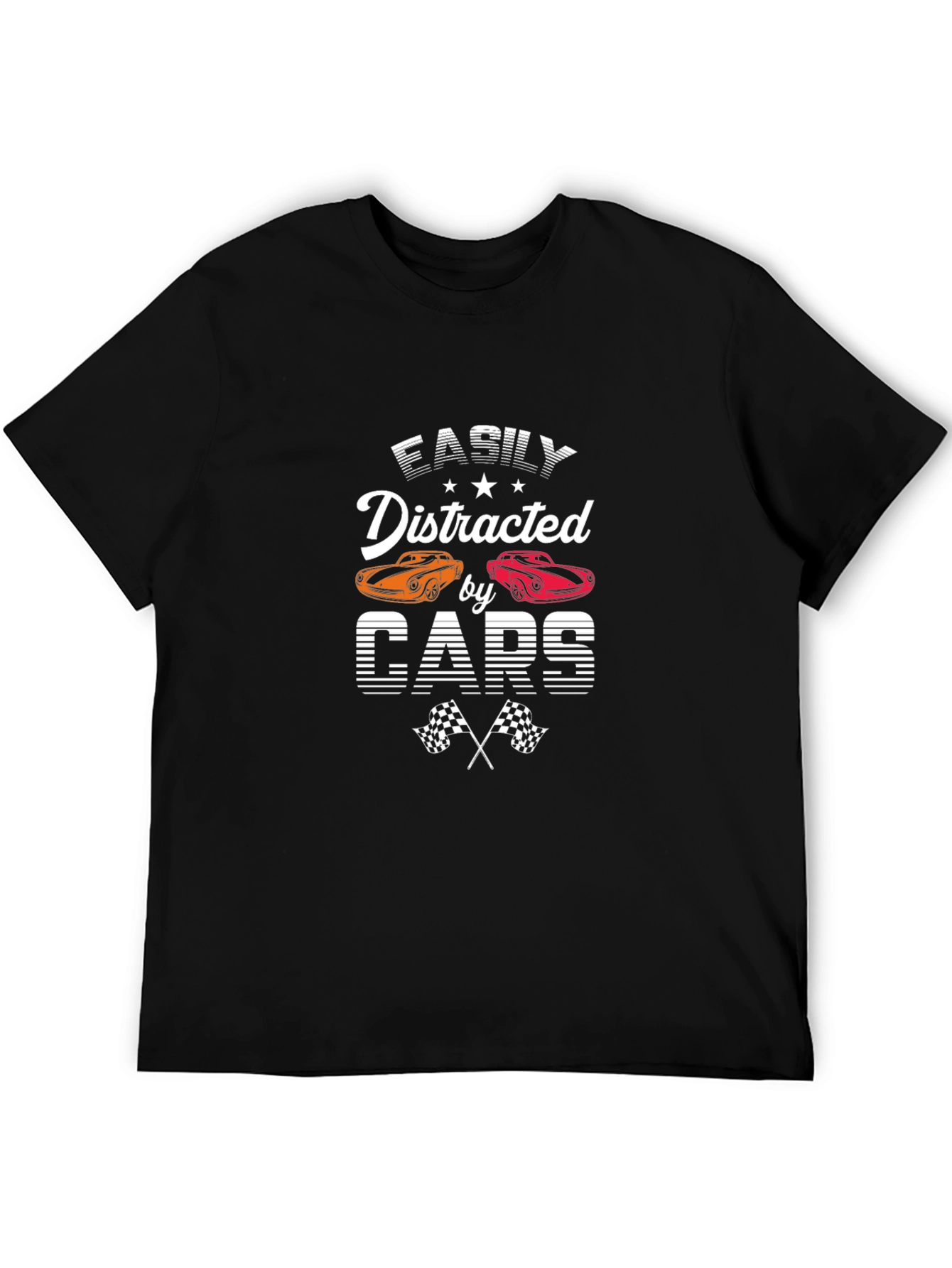 Easily Distracted by Cars T-Shirt Black