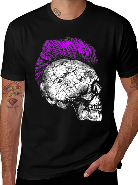Skull Punk T-Shirt - Edgy Graphic Tee