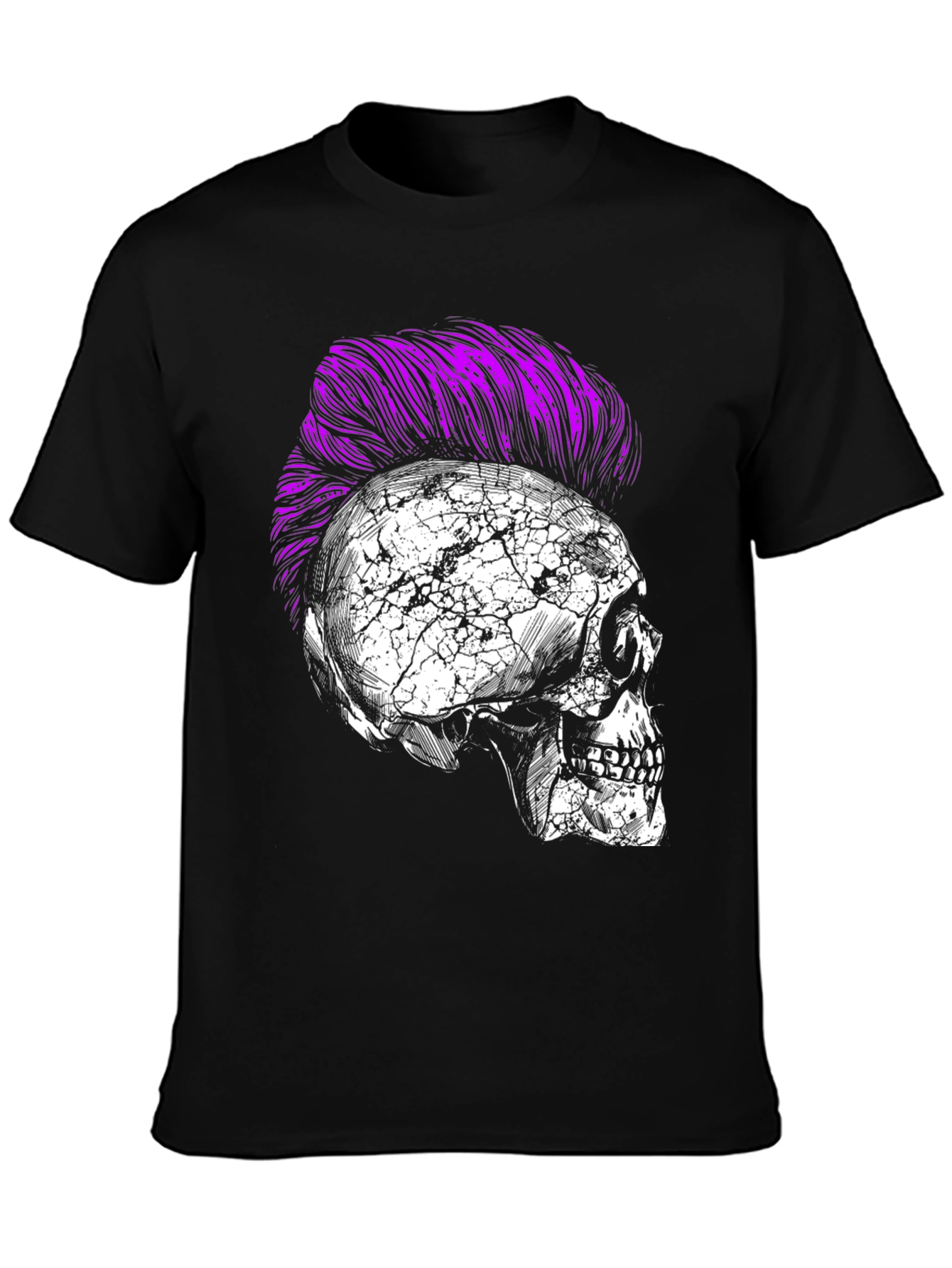 Skull Punk T-Shirt - Edgy Graphic Tee