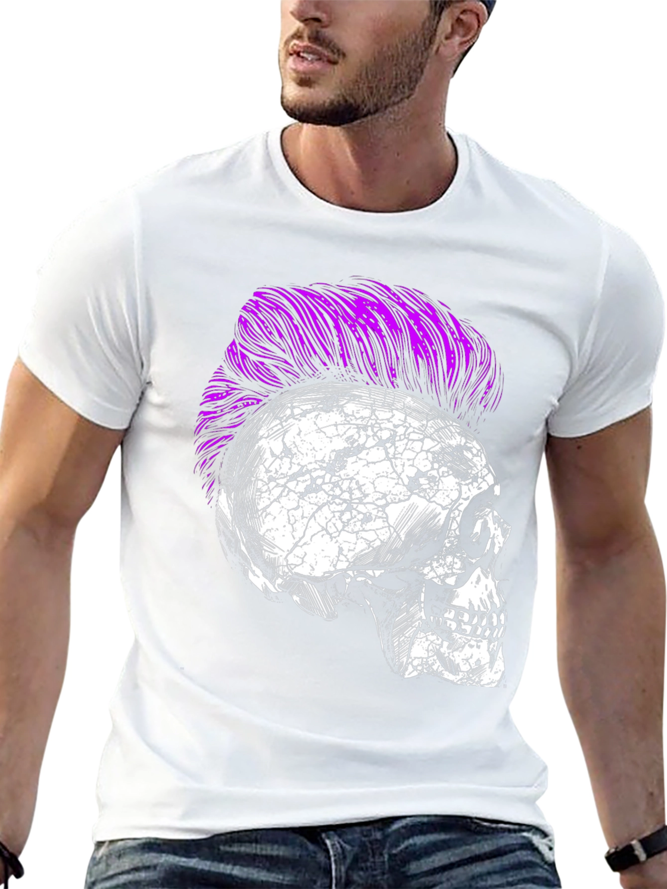 Skull Punk T-Shirt - Edgy Graphic Tee