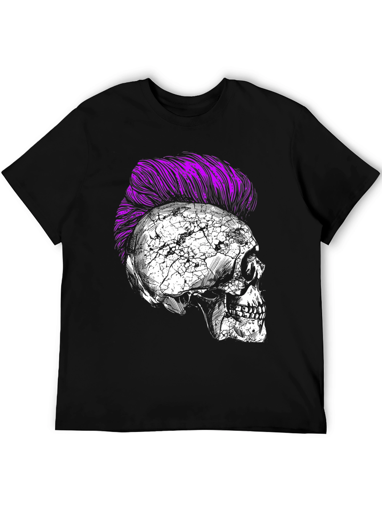 Skull Punk T-Shirt - Edgy Graphic Tee