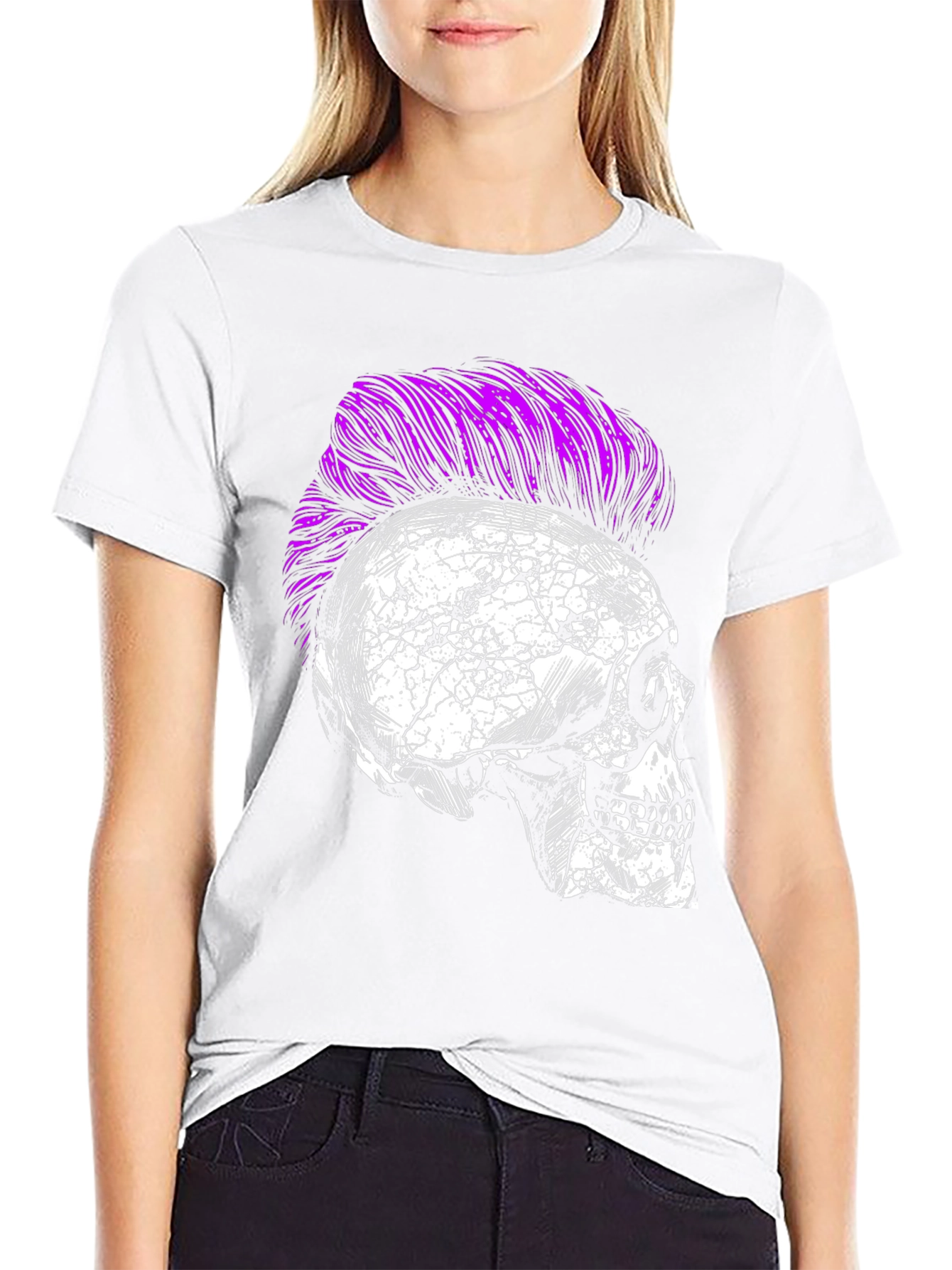 Skull Punk T-Shirt - Edgy Graphic Tee