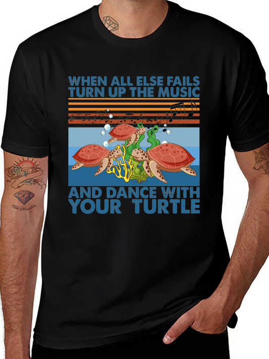 Dance with Your Turtle Tee - Music Lovers Comfort