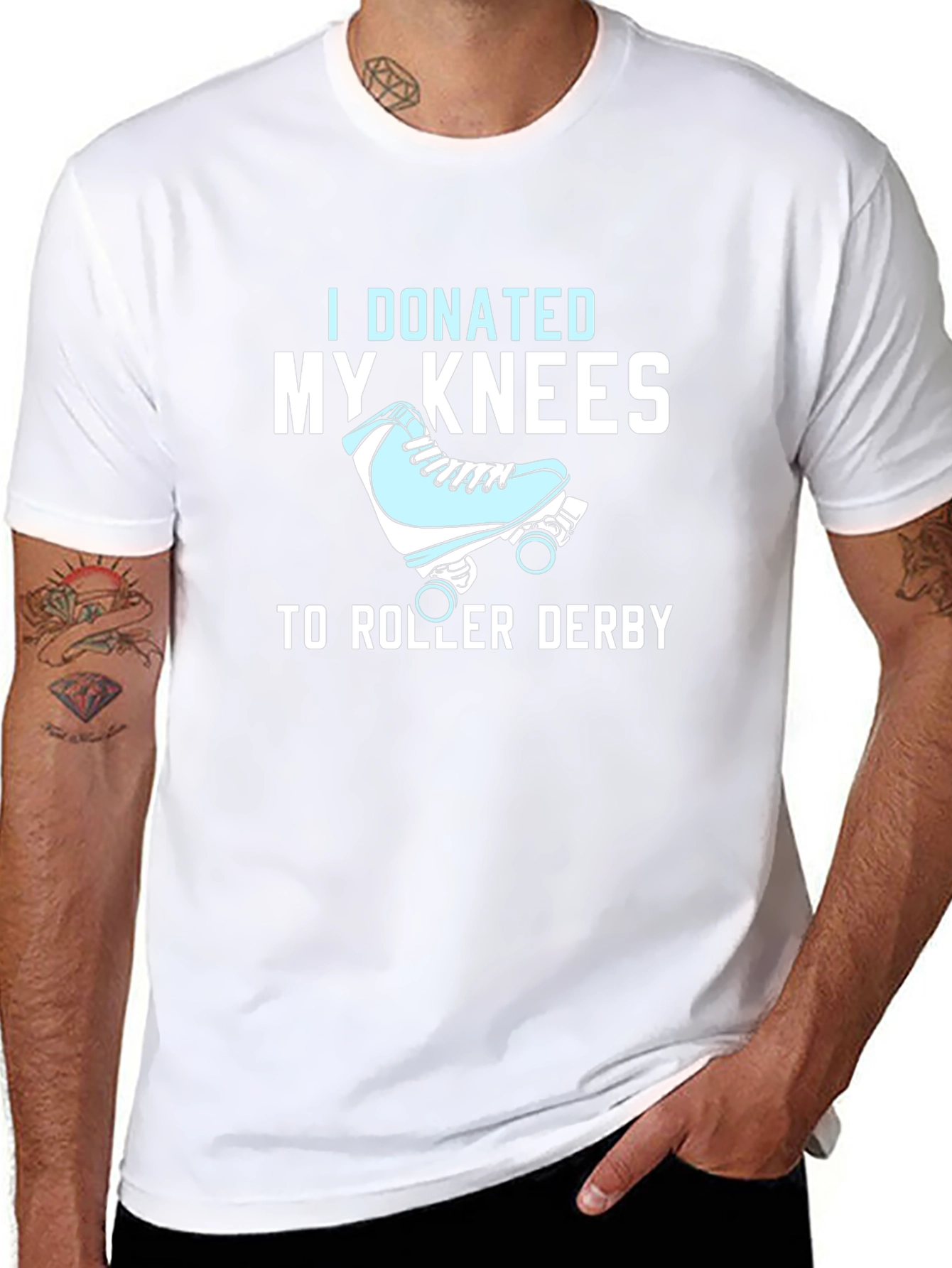 Roller Derby Knee Donation T-Shirt