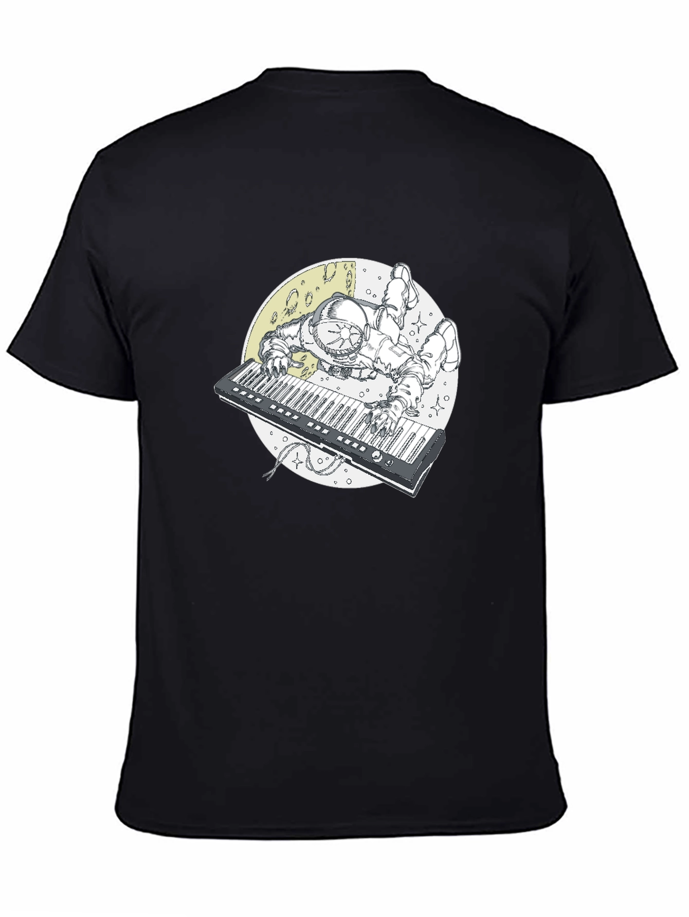 Astronaut Keyboard T-Shirt - Space Musician Tee