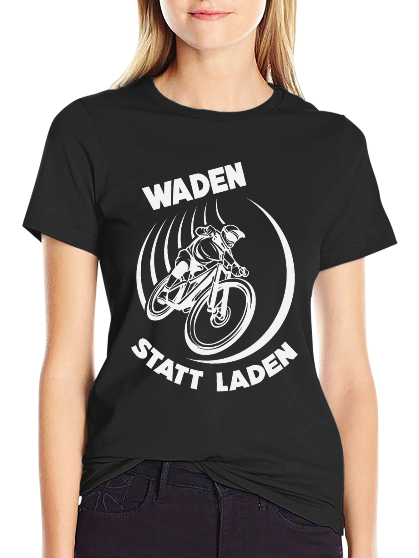 Waden Statt Laden Mountain Bike Graphic Tee