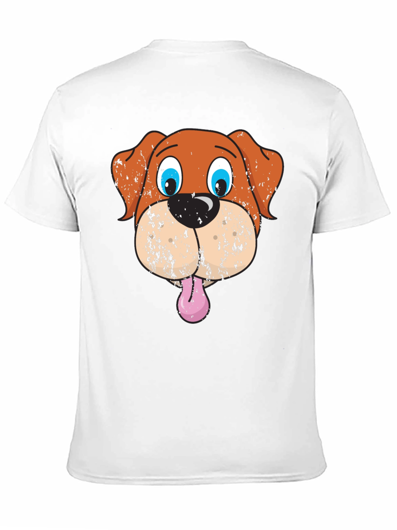 Funny Dog Graphic Black T-Shirt