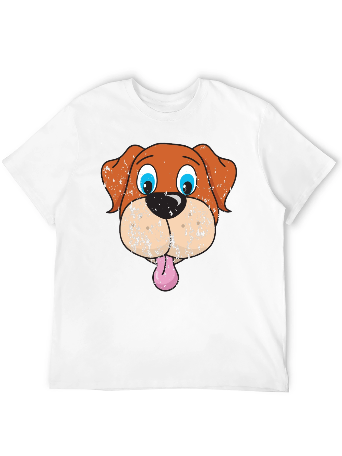 Funny Dog Graphic Black T-Shirt