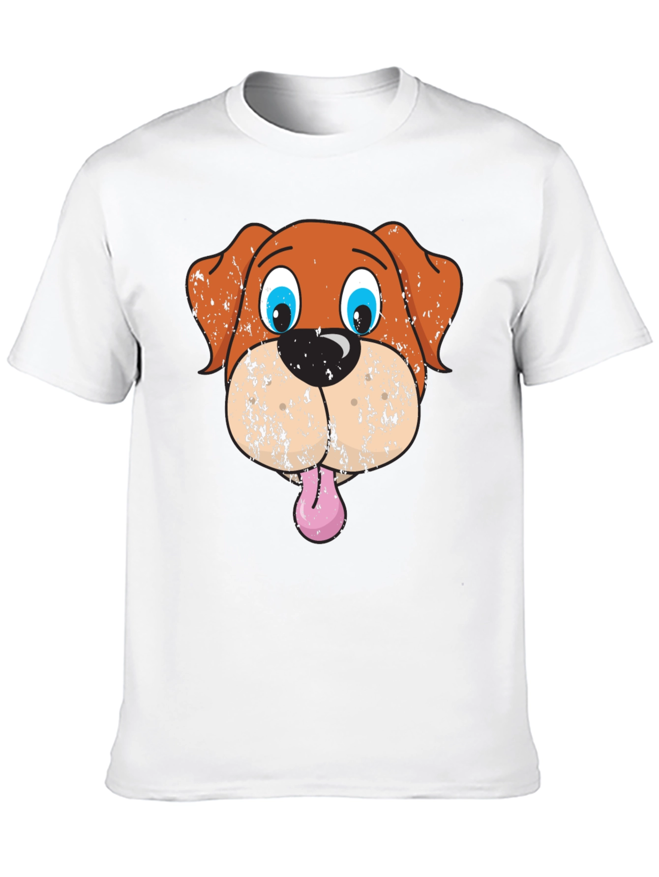 Funny Dog Graphic Black T-Shirt