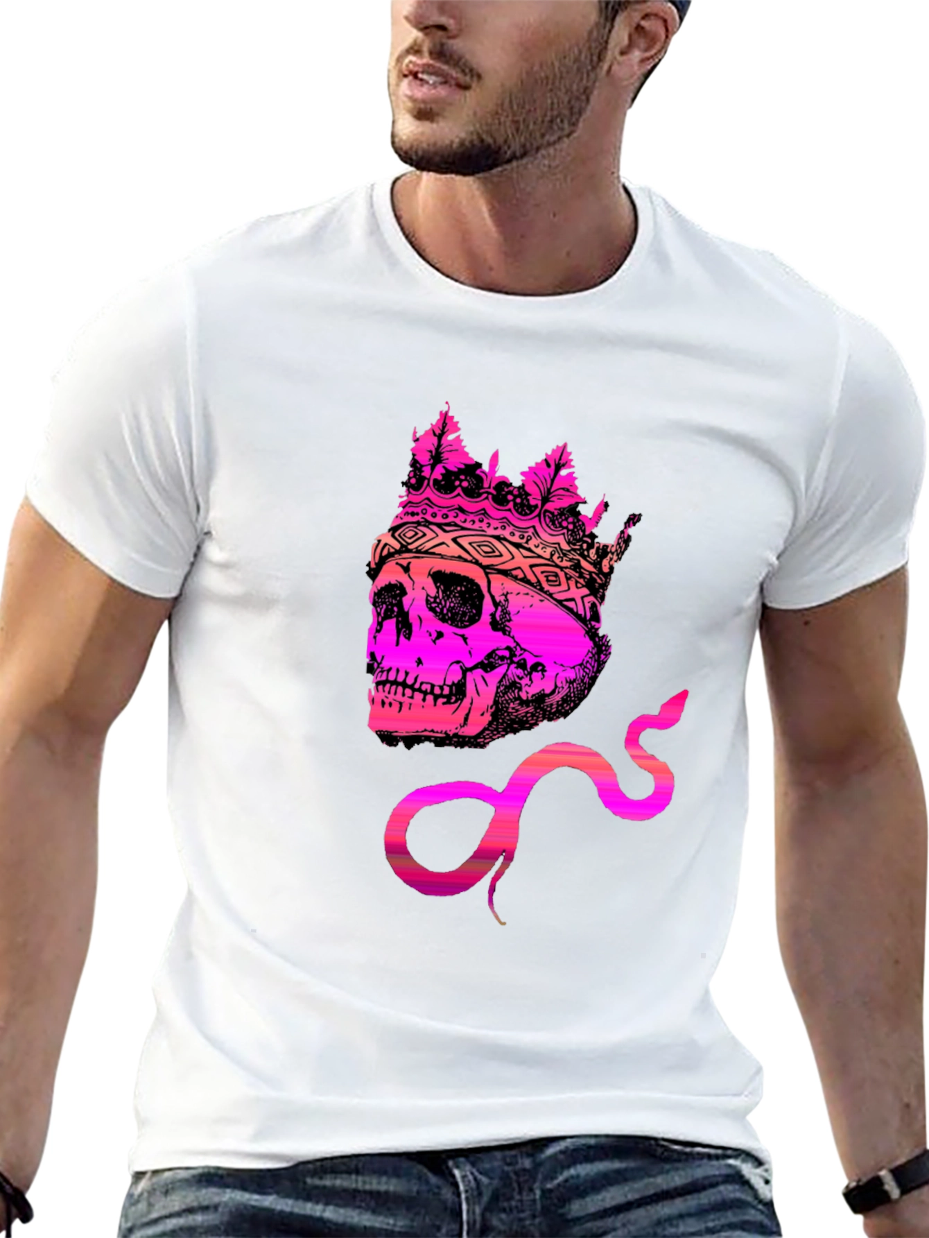 Skull King Snake Graphic Tee