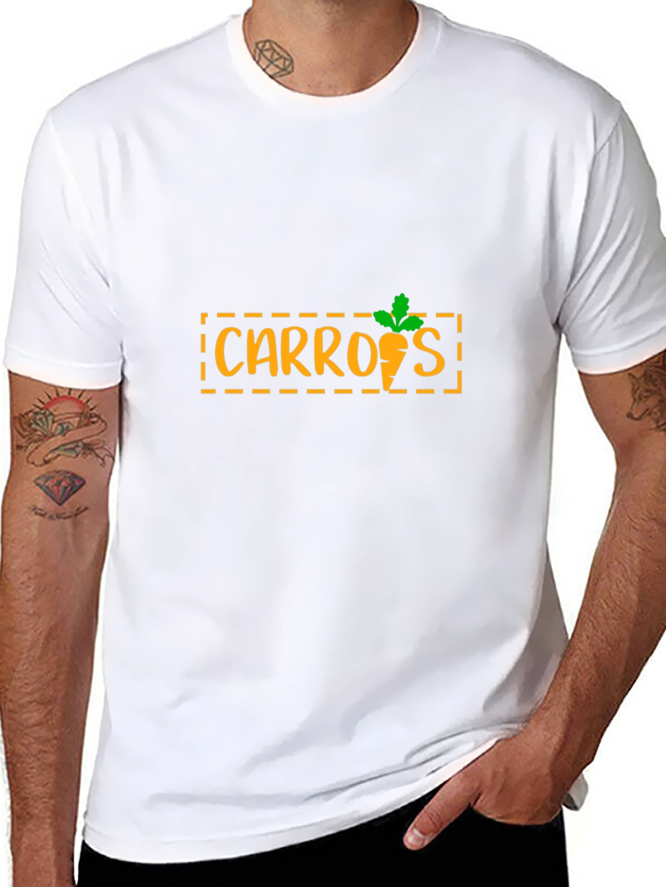 Carrots Graphic Print Mens T-Shirt