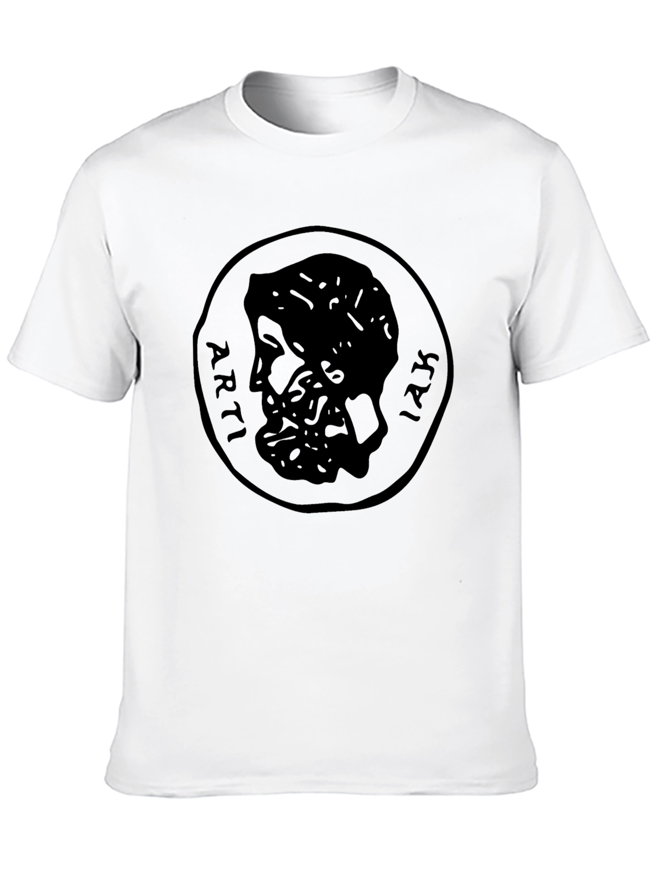 Ancient Coin Graphic Tee - Black