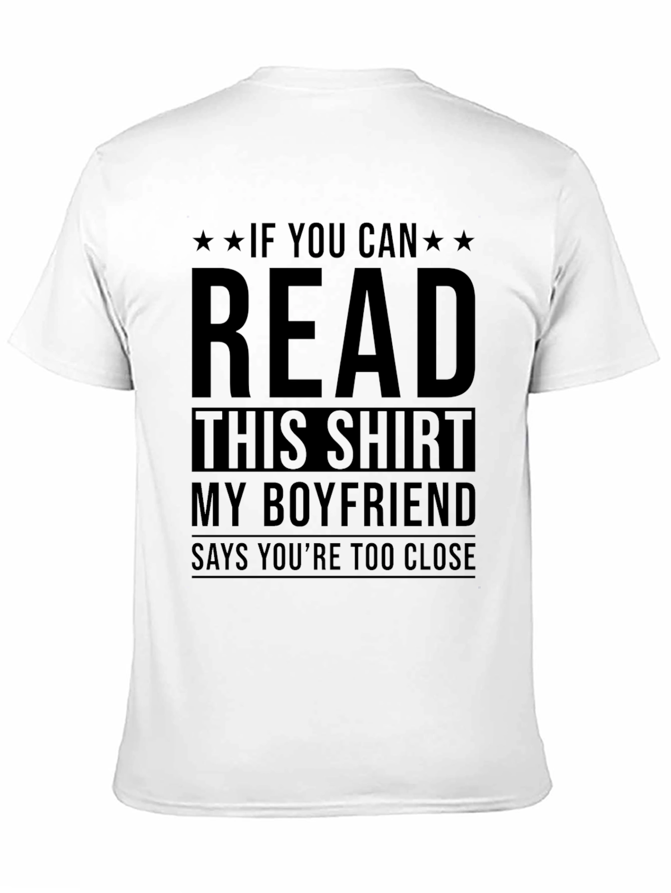 Funny Boyfriend T-Shirt - Read This Shirt