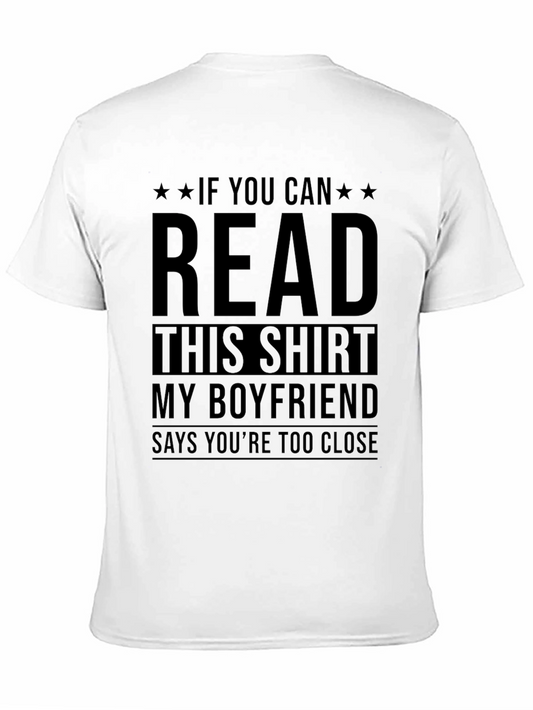 Funny Boyfriend T-Shirt - Read This Shirt