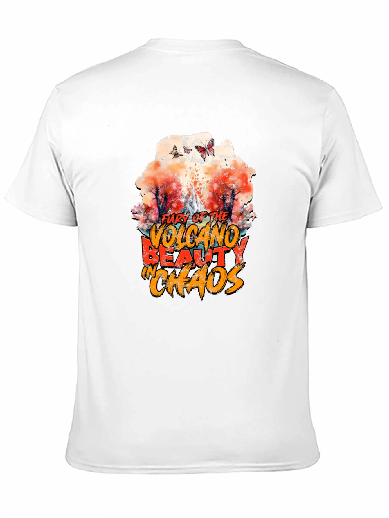 Volcano Beauty in Chaos Graphic T-Shirt