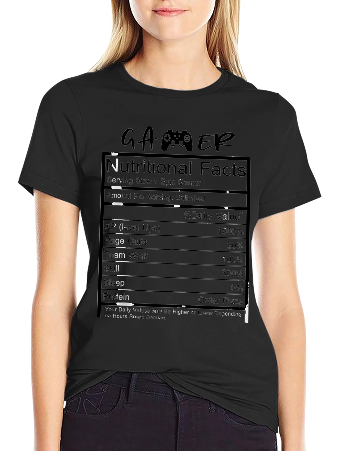 Gamer Nutritional Facts T-Shirt