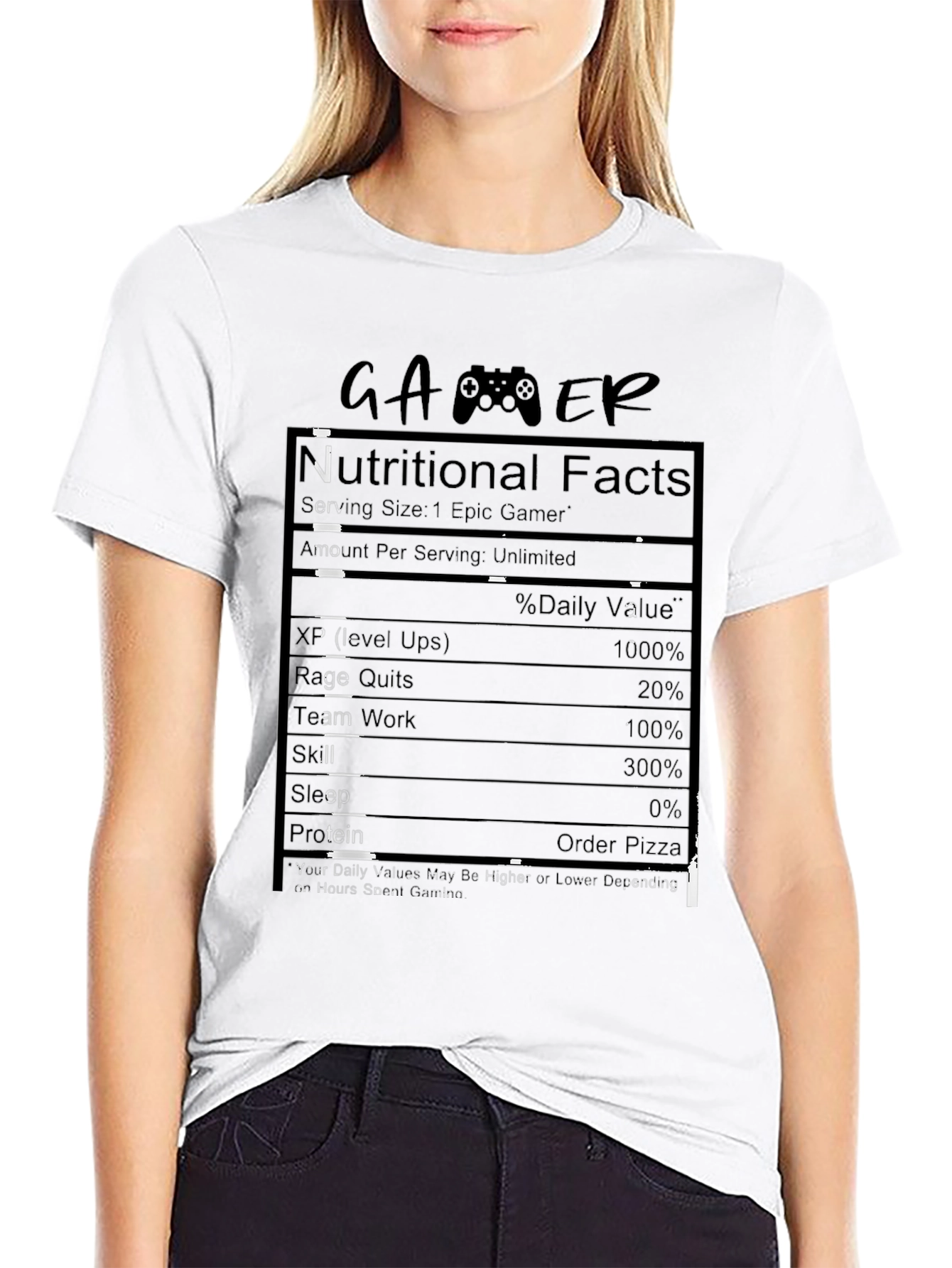 Gamer Nutritional Facts T-Shirt