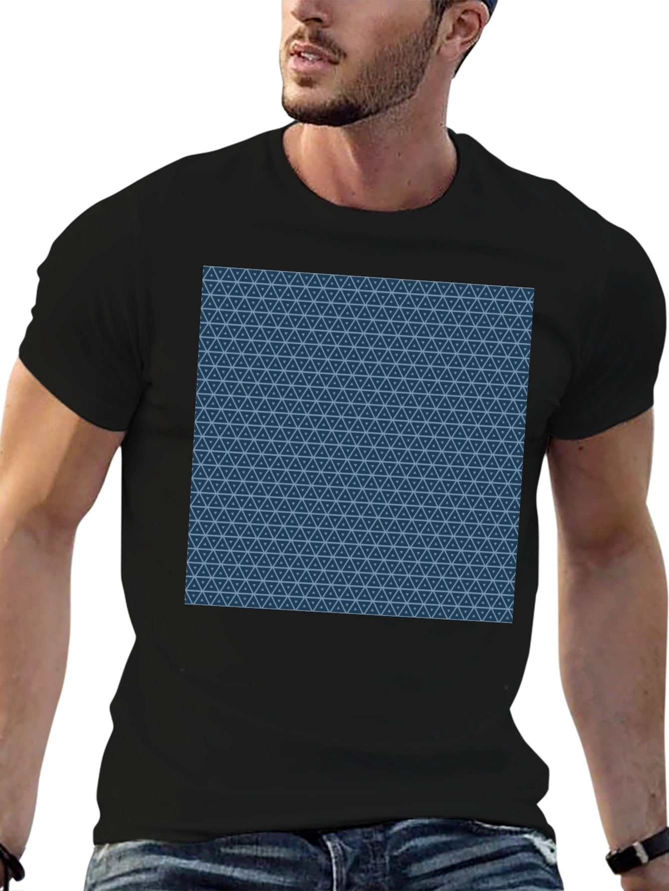 Geometric Pattern Tee - Cool Casual Style