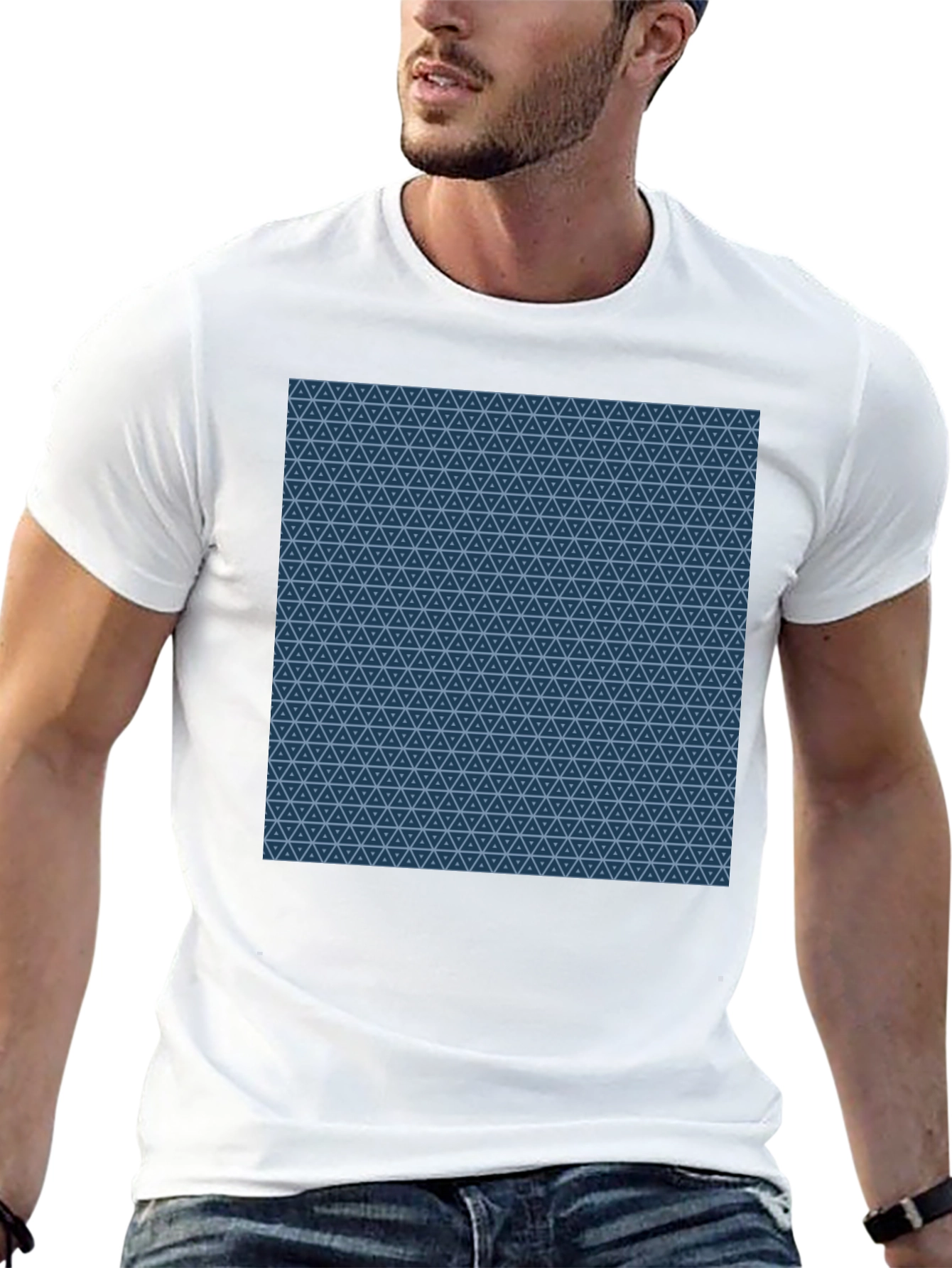Geometric Pattern Tee - Cool Casual Style